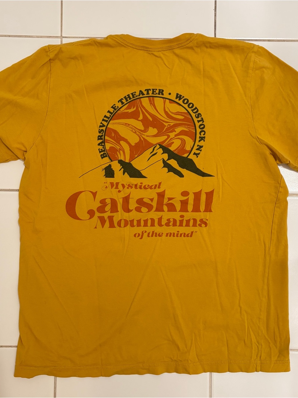 Mystical Catskill Mountains Graphic Tee Bearsville Theater Woodstock NY